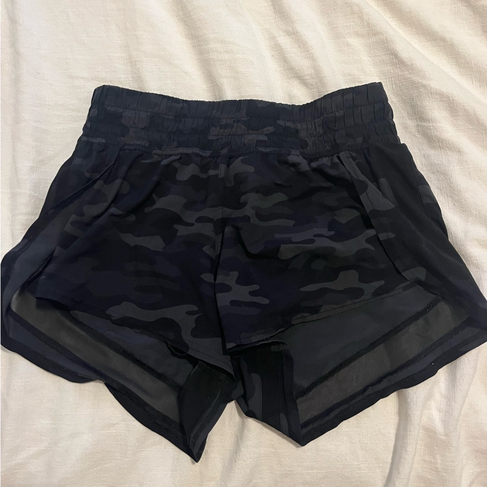 ALTER STATE black camo flowy shorts with undershorts